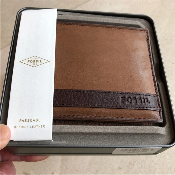 Fossil Tri-Fold MEN’S Leather Wallet - Picture 6 of 8